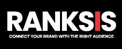 text "ranksis" which is the name of digital marketing agency basedin Boston USA